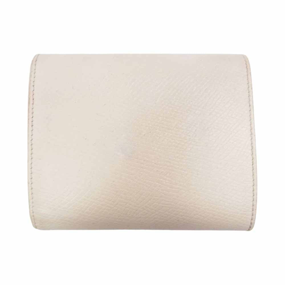 CELINE セリーヌ 10B573 トリフォールド ウォレット コンパクト 三つ折り 財布 ホワイト系【中古】