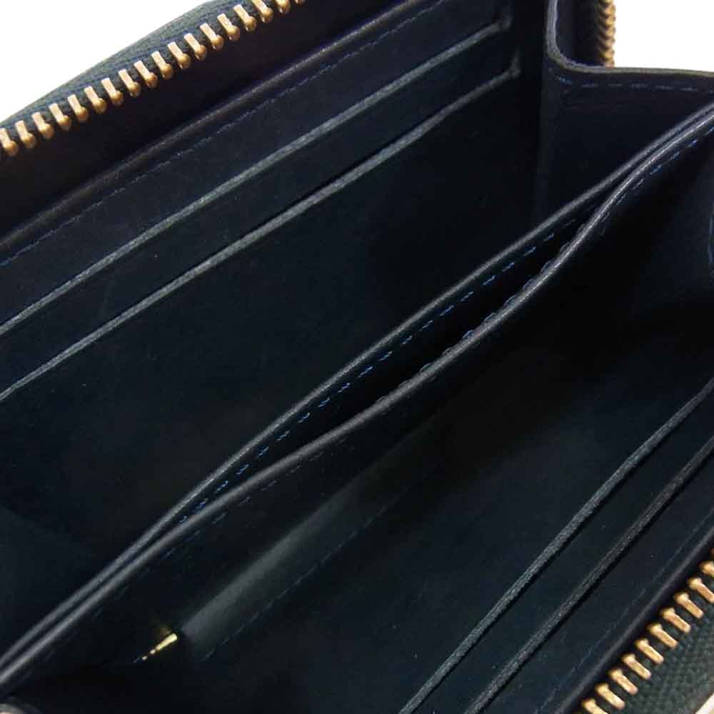 LOUIS VUITTON ルイ・ヴィトン M93663 モノグラム ヴェルニ ジッピー コインパース ブルーニュイ 小銭入れ カードケース ミニウォレット 財布 グリーン系【中古】