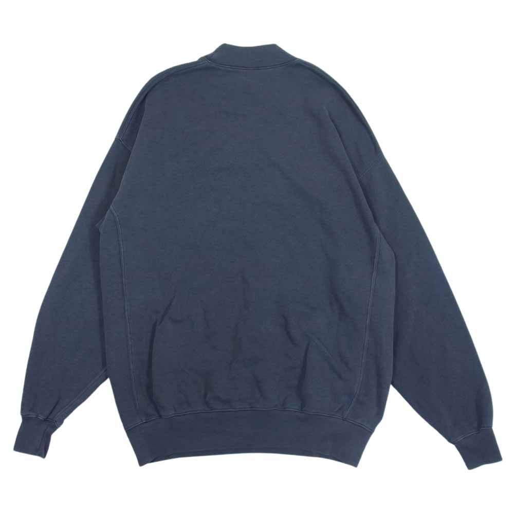 BALENCIAGA バレンシアガ 652981 TKVE4 This Is Not Sweatshirt モックネック USED加工 オーバーサイズ スウェット チャコール系 XS【中古】