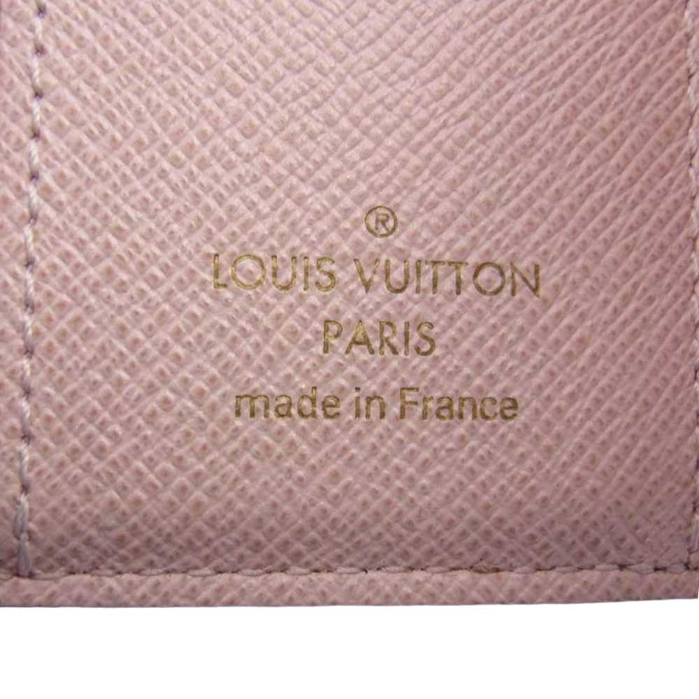 LOUIS VUITTON ルイ・ヴィトン M62933 ポルトフォイユ ゾエ モノグラム ローズバレリーヌ 三つ折り 財布 ウォレット ブラウン系 ピンク系【中古】