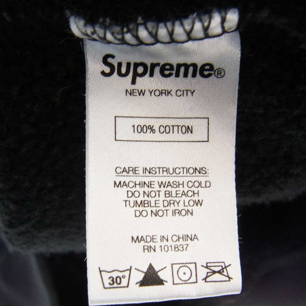 Supreme シュプリーム 21AW  Big Logo Hooded Sweatshirt ビッグロゴ スウェット パーカー ブラック系 L【中古】