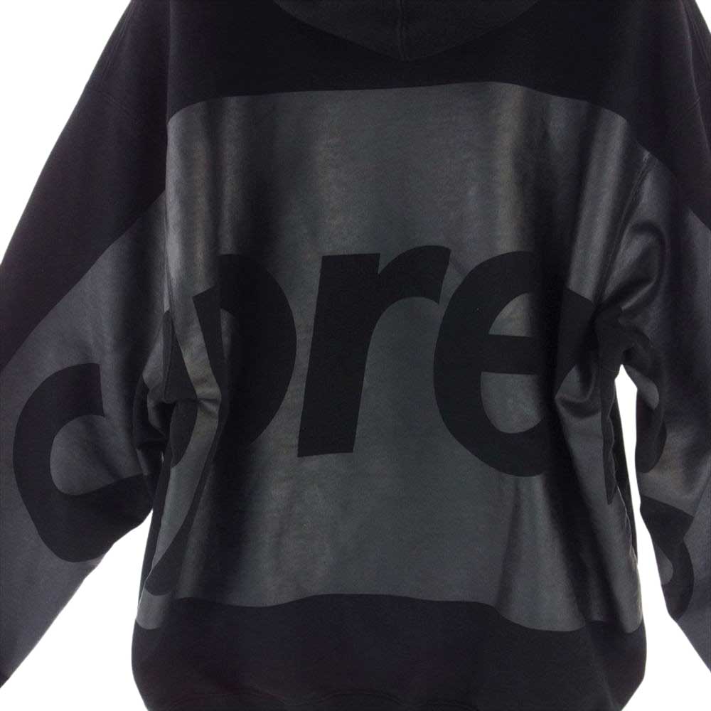Supreme シュプリーム 21AW  Big Logo Hooded Sweatshirt ビッグロゴ スウェット パーカー ブラック系 L【中古】