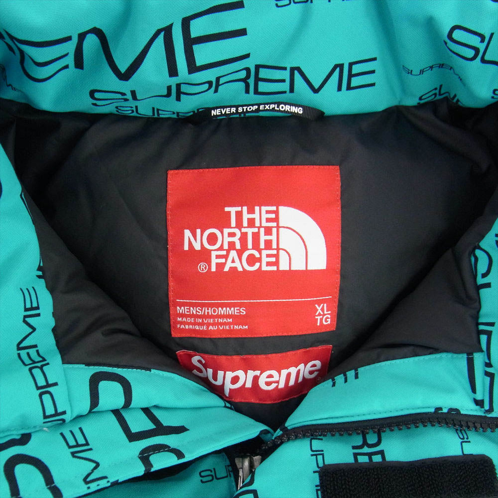 Supreme シュプリーム 21AW  ×THE NORTH FACE ザノースフェイス Coldworks 700-Fill Down Parka コールドワークス 700フィル ダウン パーカー ジャケット ライトブルー系 XL【中古】