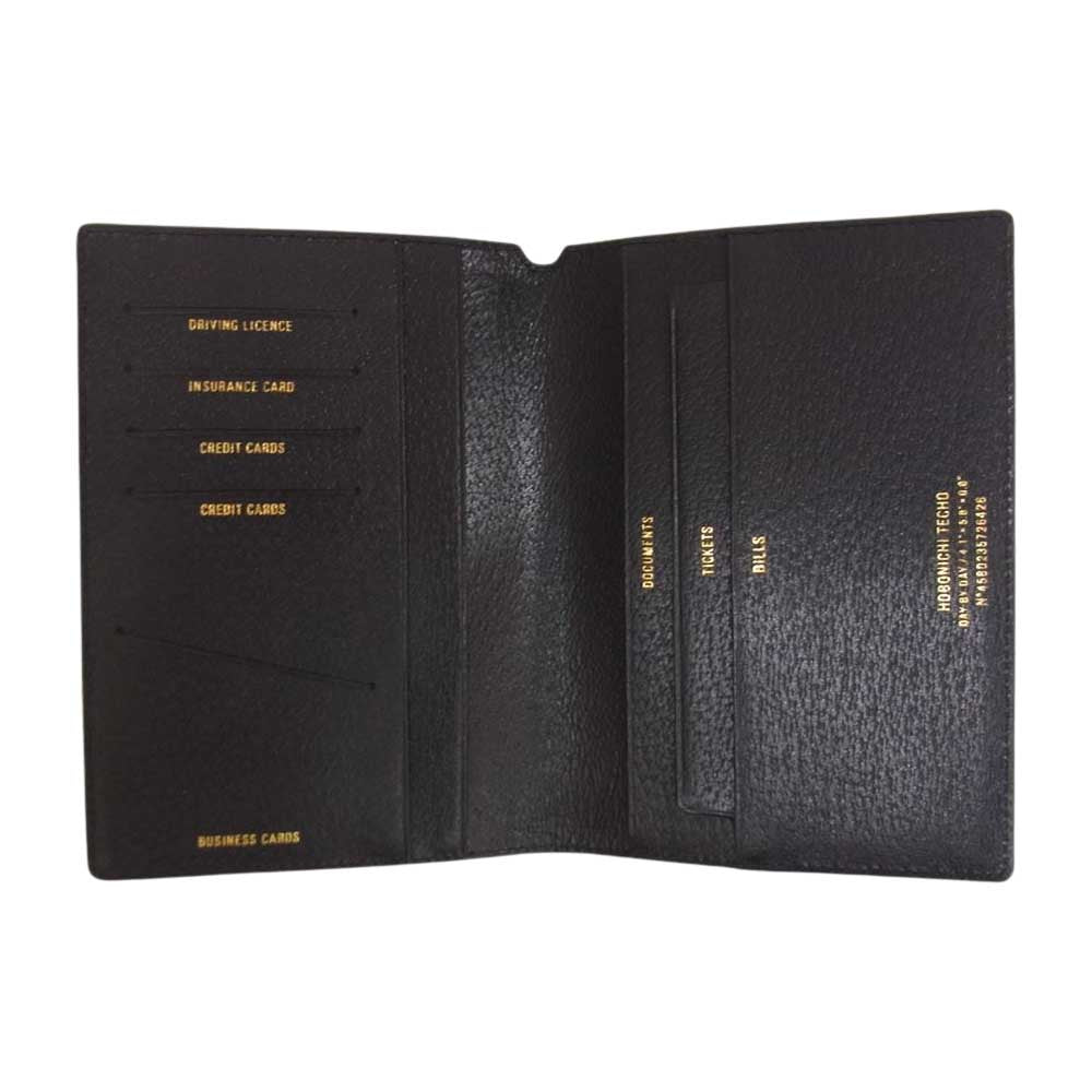 ほぼ日手帳 TRAVEL トラベル レザー ピッグスキン 手帳カバー ブラック系【中古】