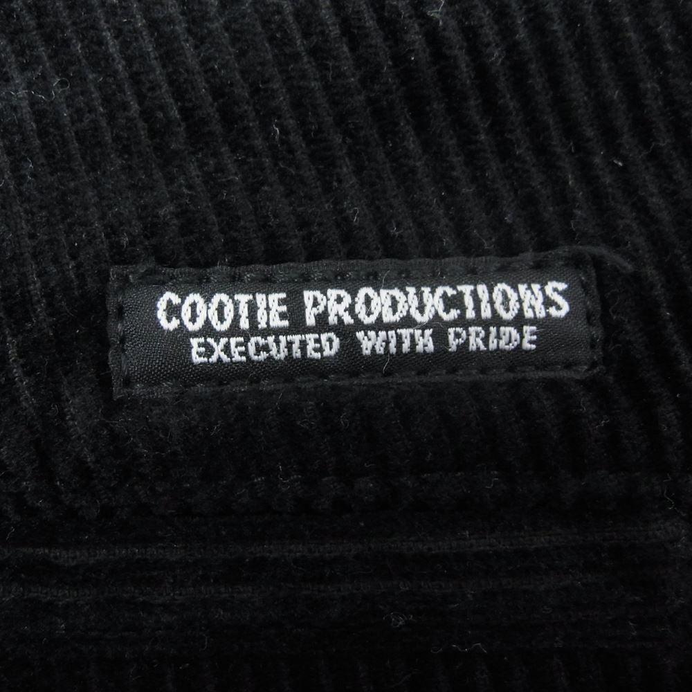 COOTIE クーティー Corduroy X Wide Trousers コーデュロイ Lポケット パンツ ブラック系 M【中古】