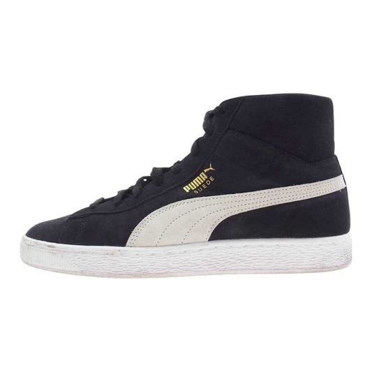 PUMA プーマ 380205-01 Puma SUEDE MID XXI スウェード ミッドトップ スニーカー ブラック系 26.0cm【中古】