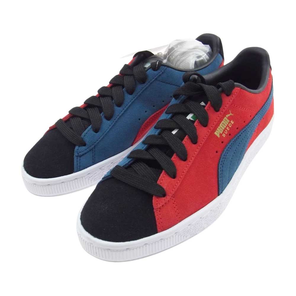 PUMA プーマ 374915-33 SUEDE CLASSIC XXI スウェード クラシック ローカット スニーカー  レッド系 ブラック系 ブルー系 24.0cm【新古品】【未使用】【中古】