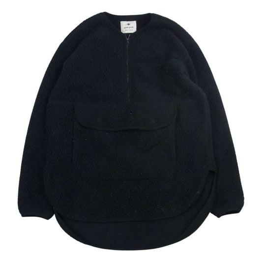 snowpeak スノーピーク SW-19AU005 Classic Fleece Pullover ハーフジップ フリース ジャケット ブラック系 S【中古】