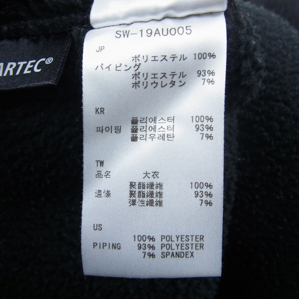 snowpeak スノーピーク SW-19AU005 Classic Fleece Pullover ハーフジップ フリース ジャケット ブラック系 S【中古】