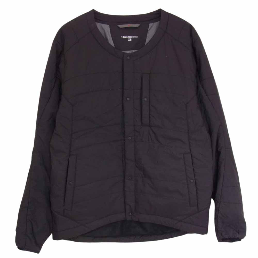 TILAK ティラック PYGMY Jacket ピグミー インシュレーション ノーカラー 中綿ジャケット ブラック系 XS【中古】