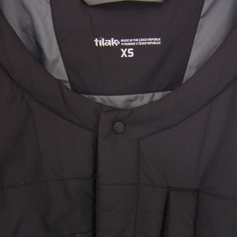 TILAK ティラック PYGMY Jacket ピグミー インシュレーション ノーカラー 中綿ジャケット ブラック系 XS【中古】