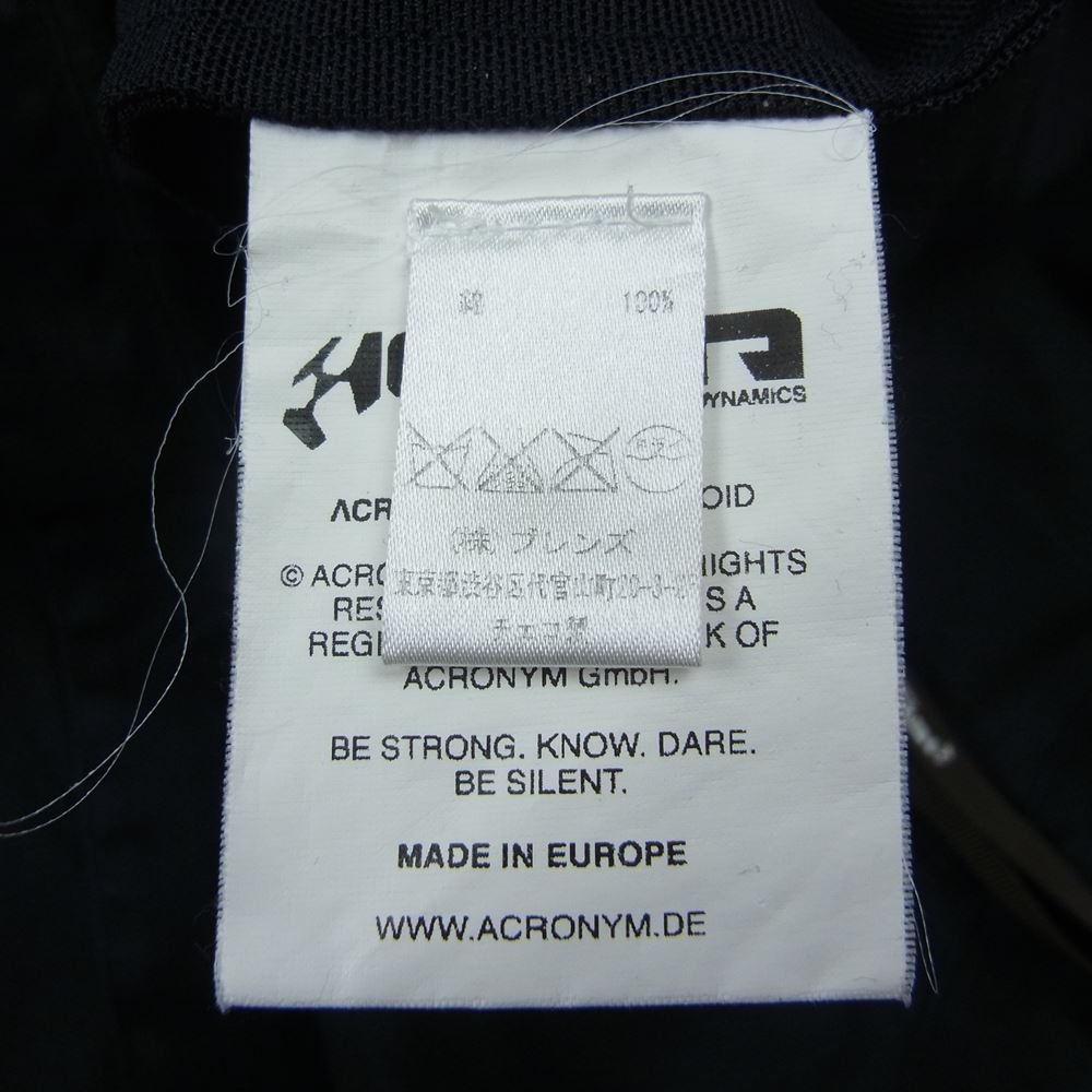 アクロニウム E-J23 国内正規品 EPIC VEHICULAR JACKET エピック ヴィーヒキュラ ジャケット ブラック系 S【中古】