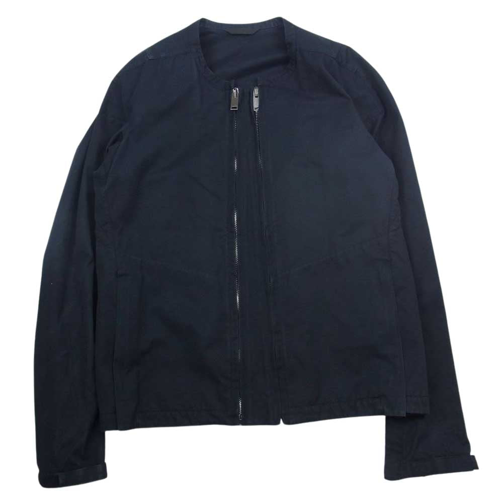 アクロニウム J40-S 国内正規品 HIGH-DENSITY GABARDINE ARTICULATED JACKET ノーカラー ジャケット ダークネイビー系 S【中古】