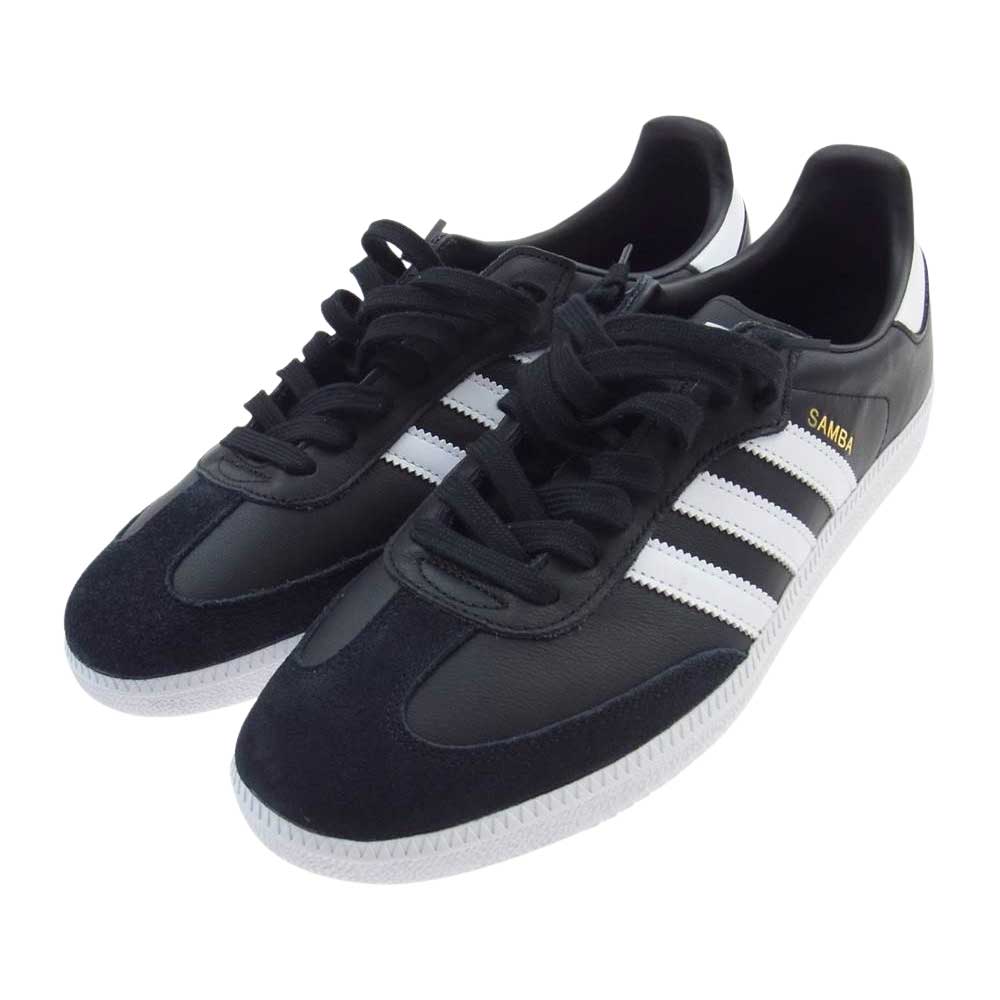 adidas アディダス HQ7034 SAMBA TEAM サンバチーム ローカット スニーカー ブラック系 ホワイト系 28.5cm【新古品】【未使用】【中古】