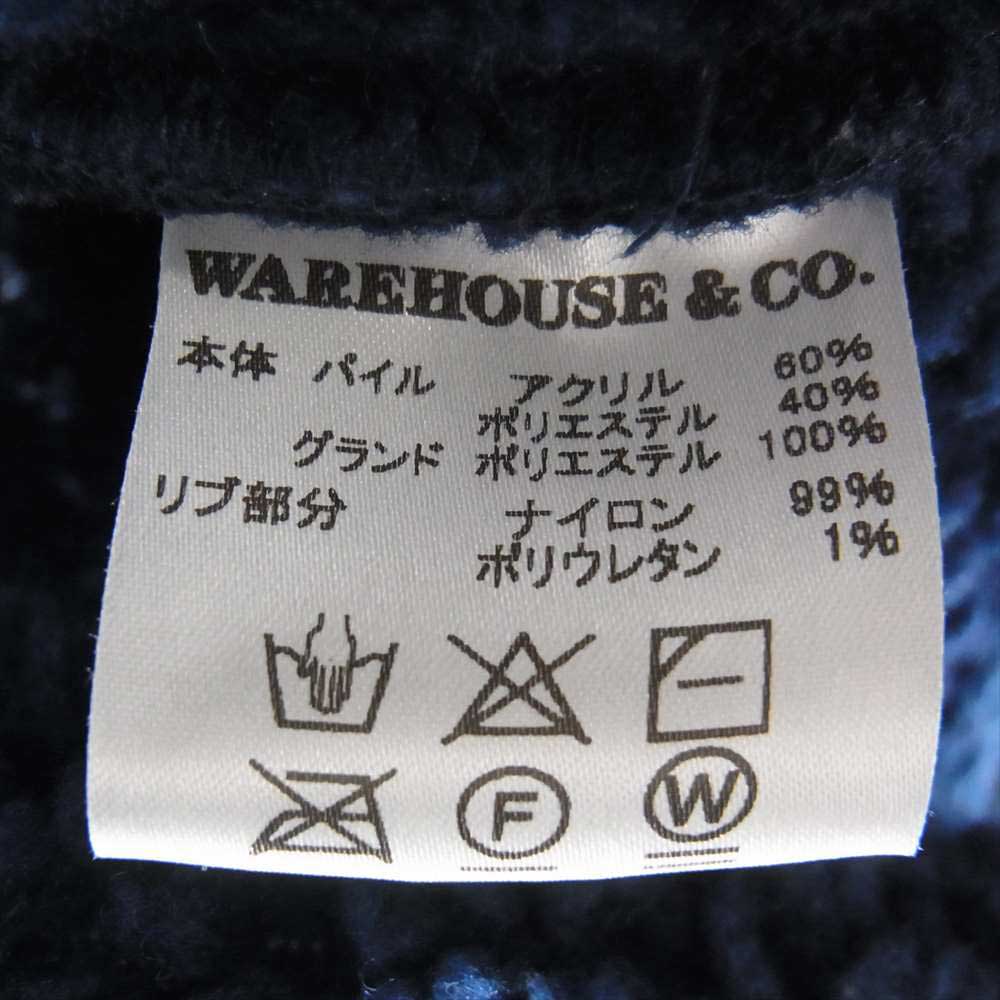 WAREHOUSE ウエアハウス Lot 2154  CLASSIC PILE HOODIE クラシック パイル フーディ ネイビー系 L【中古】