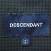 DESCENDANT ディセンダント 21SS SHORE BEACH PANTS ショアー ビーチ チェック パンツ 日本製 グレー系 2【中古】