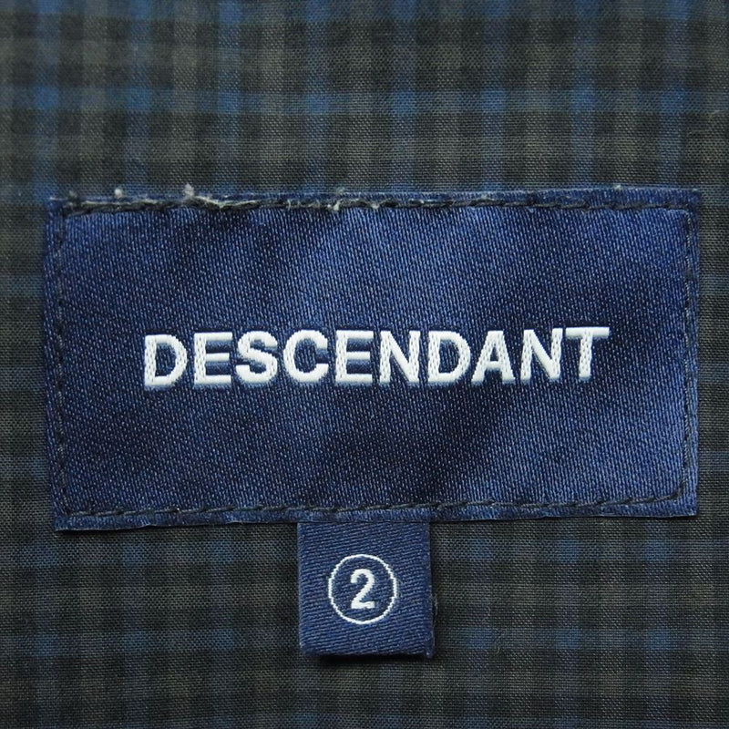 DESCENDANT ディセンダント 21SS SHORE BEACH PANTS ショアー ビーチ チェック パンツ 日本製 グレー系 2【中古】