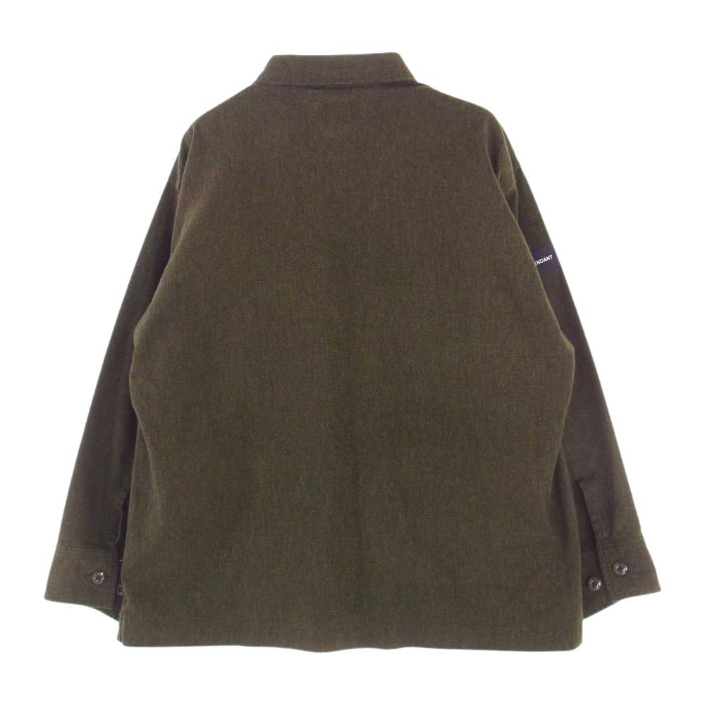 DESCENDANT ディセンダント 20SS DWU WORK SHIRT シャツ ジャケット  モスグリーン系 1【中古】