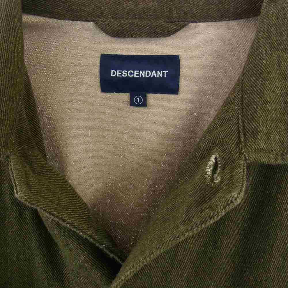 DESCENDANT ディセンダント 20SS DWU WORK SHIRT シャツ ジャケット  モスグリーン系 1【中古】