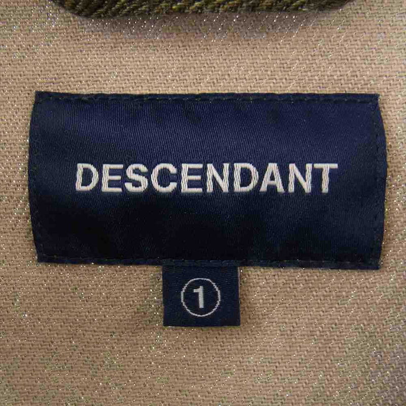 DESCENDANT ディセンダント 20SS DWU WORK SHIRT シャツ ジャケット  モスグリーン系 1【中古】