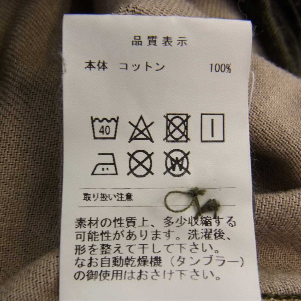 DESCENDANT ディセンダント 20SS DWU WORK SHIRT シャツ ジャケット  モスグリーン系 1【中古】
