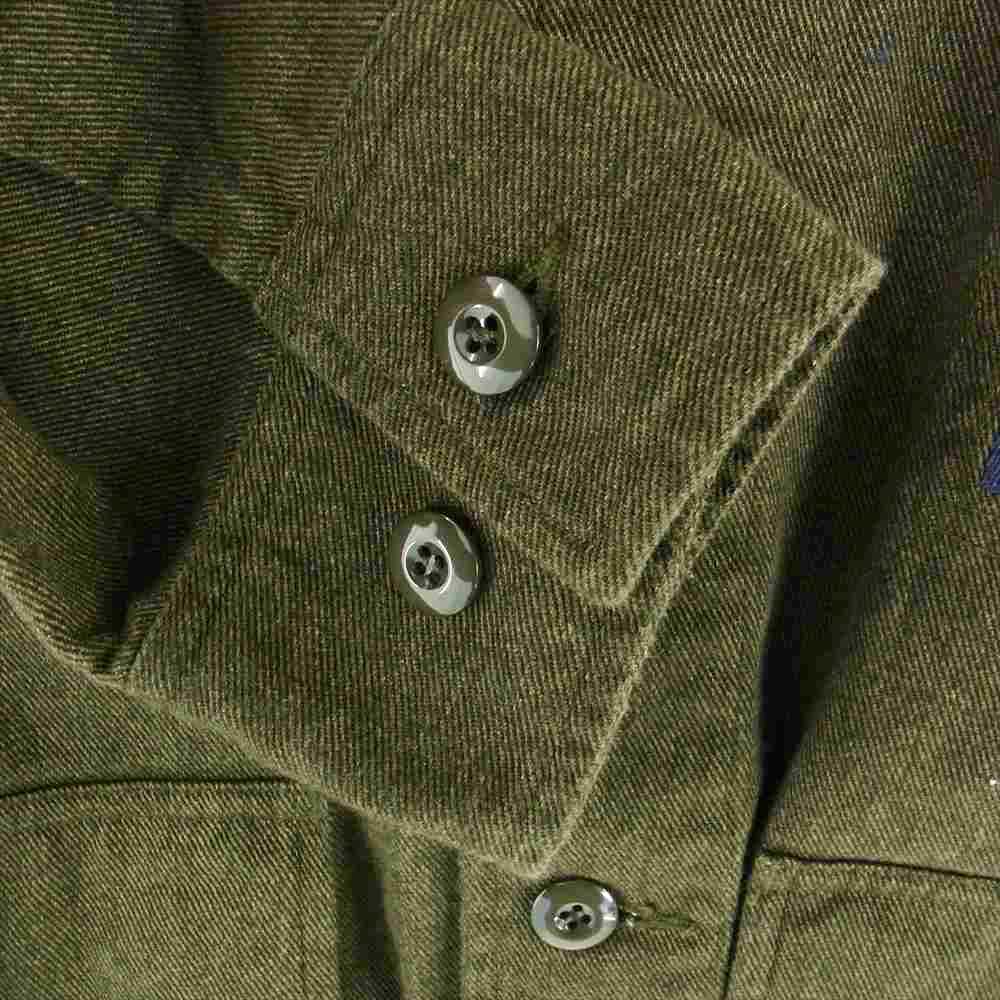 DESCENDANT ディセンダント 20SS DWU WORK SHIRT シャツ ジャケット  モスグリーン系 1【中古】