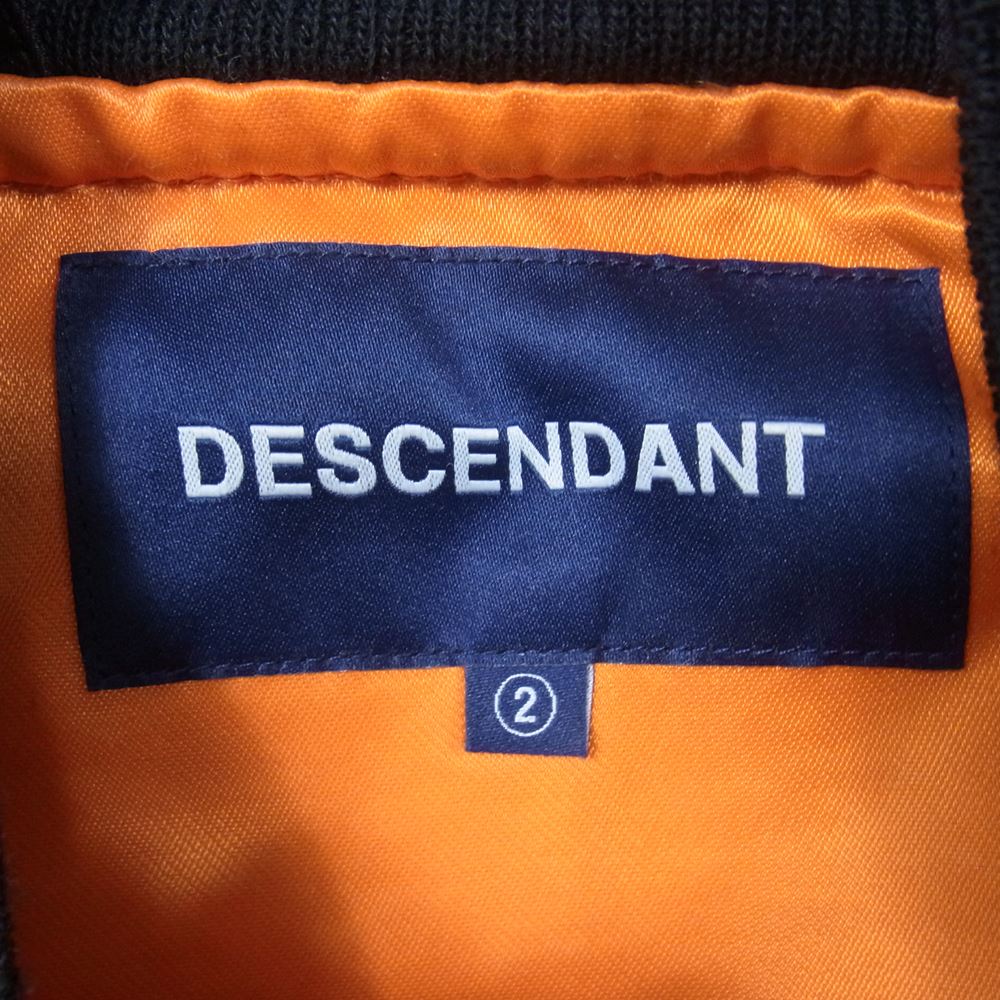 DESCENDANT ディセンダント MAー1 フライト ジャケット ブラック系 2【中古】