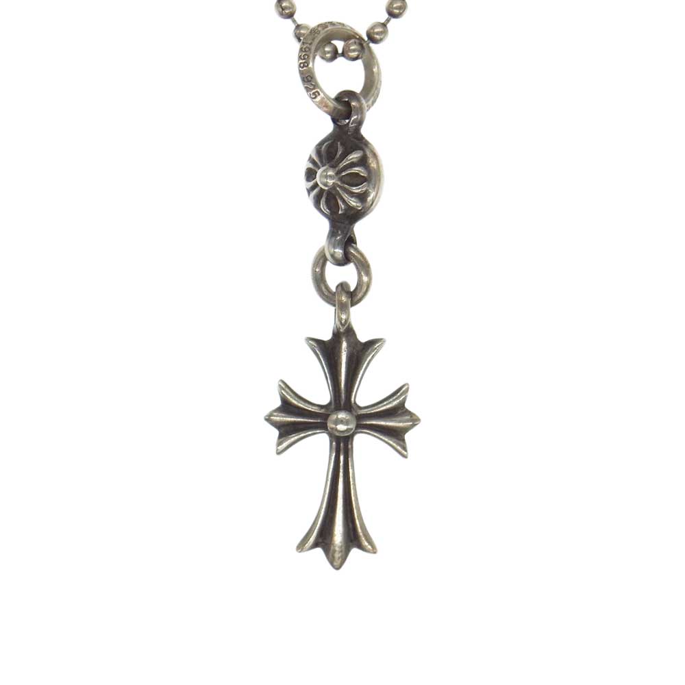 CHROME HEARTS クロムハーツ（原本無） 1B TNY CH CRS 1ボール タイニー CHクロス ペンダント ネックレス シルバー系【中古】