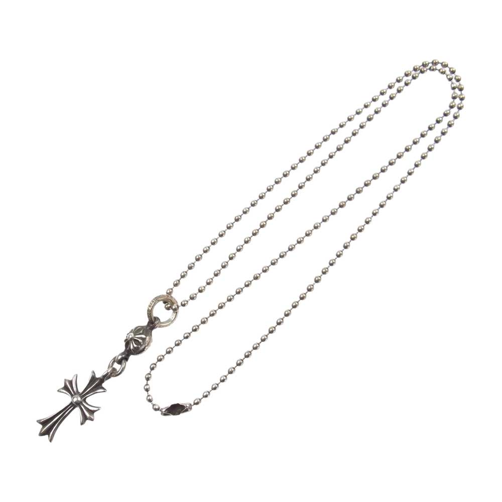 CHROME HEARTS クロムハーツ（原本無） 1B TNY CH CRS 1ボール タイニー CHクロス ペンダント ネックレス シルバー系【中古】