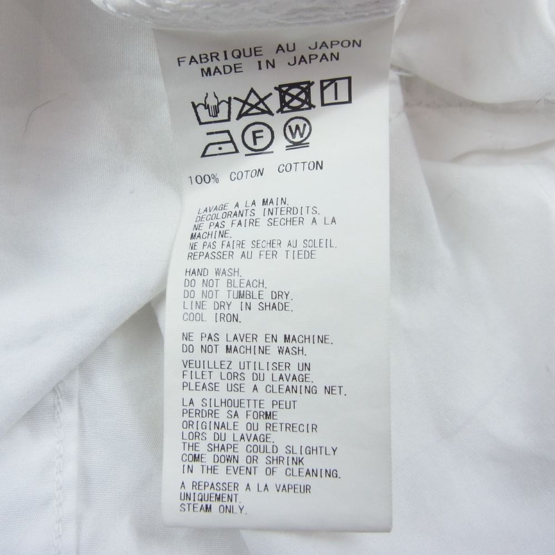 Yohji Yamamoto POUR HOMME ヨウジヤマモトプールオム 21SS HD-B27-024 BIG環縫い クラシック ブラウス 長袖シャツ ホワイト系 4【美品】【中古】