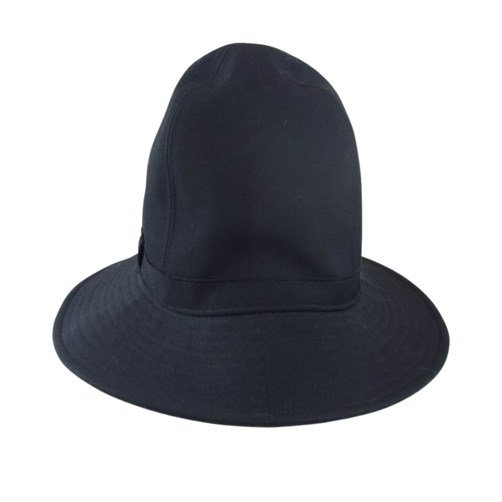 Yohji Yamamoto POUR HOMME ヨウジヤマモトプールオム 20SS HN-H09-100 ウールギャバ フェドラハット ブラック系 5【中古】