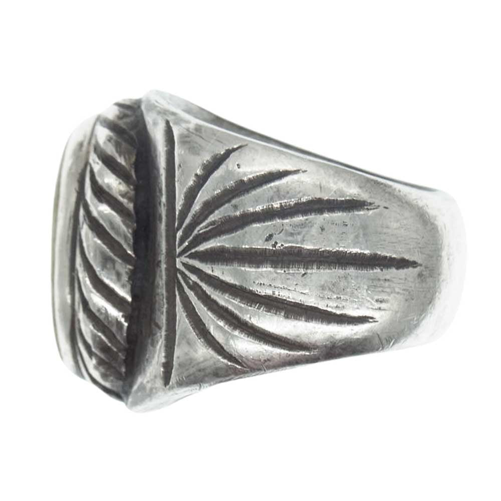 ISAMUKATAYAMA BACKLASH イサムカタヤマバックラッシュ JUN UEZONO. J474-65 Pure Silver 1000 Deer Horn Ring ジュンウエゾノ 純銀 ディアホーン リング シルバー系 約34.5号【中古】