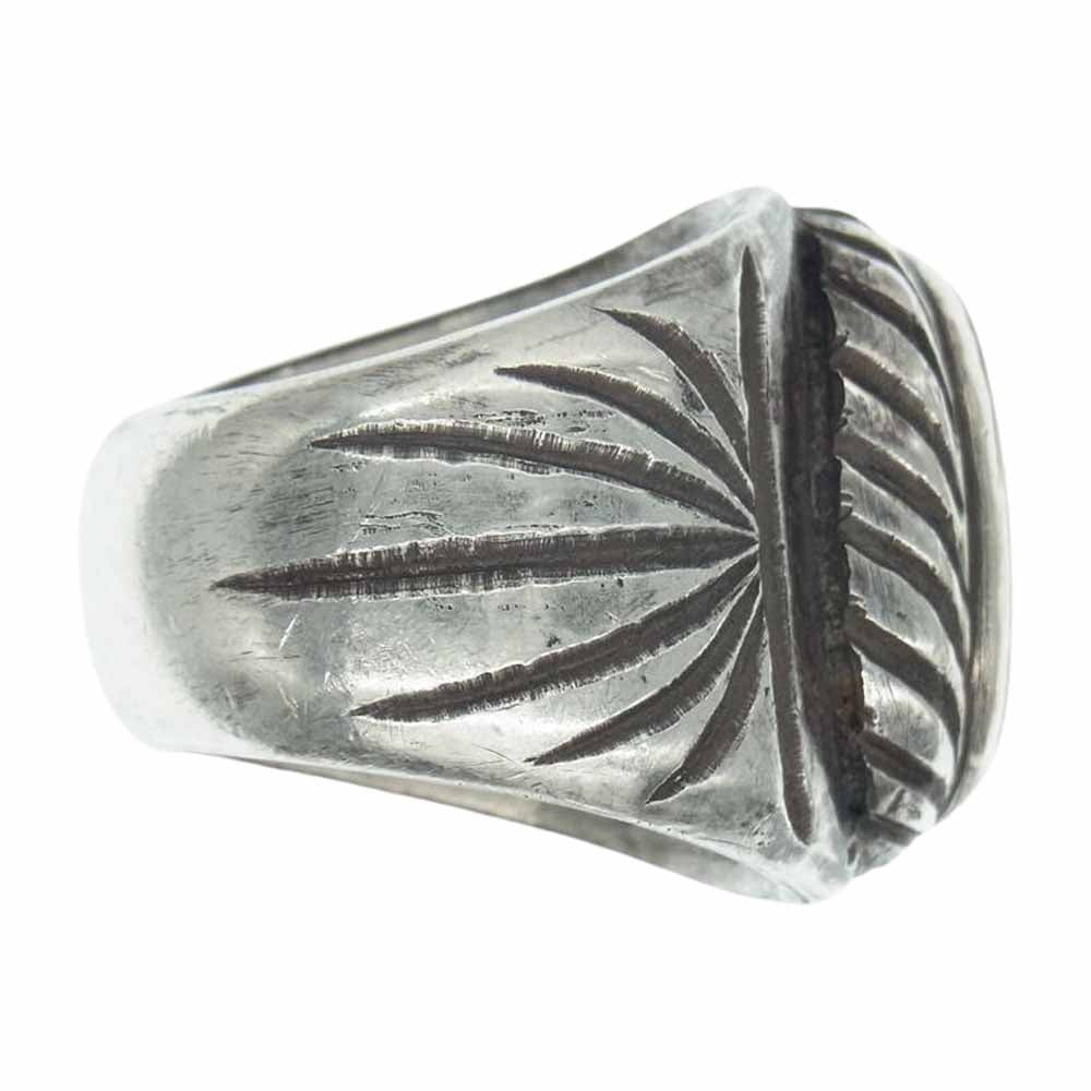 ISAMUKATAYAMA BACKLASH イサムカタヤマバックラッシュ JUN UEZONO. J474-65 Pure Silver 1000 Deer Horn Ring ジュンウエゾノ 純銀 ディアホーン リング シルバー系 約34.5号【中古】