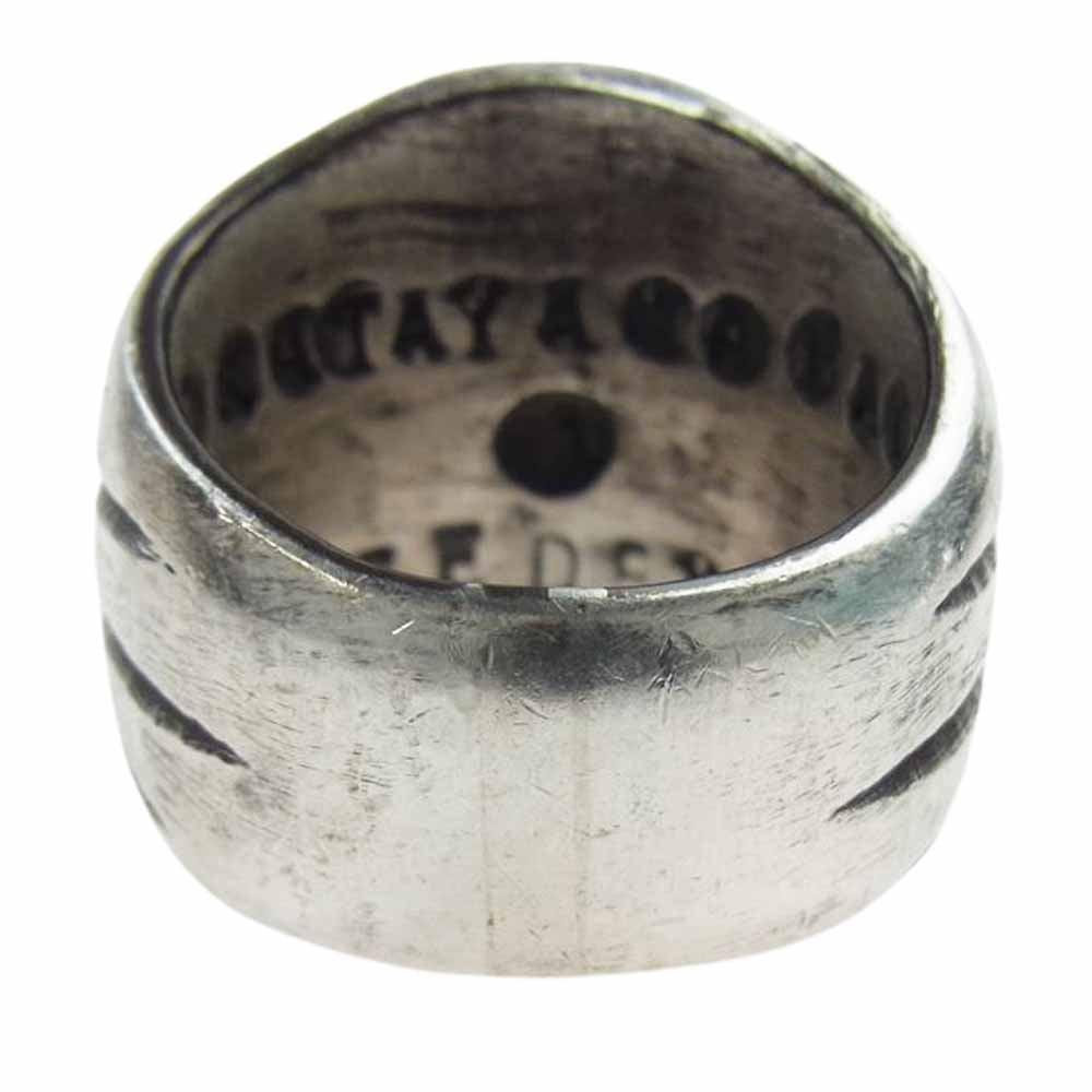 ISAMUKATAYAMA BACKLASH イサムカタヤマバックラッシュ JUN UEZONO. J474-65 Pure Silver 1000 Deer Horn Ring ジュンウエゾノ 純銀 ディアホーン リング シルバー系 約34.5号【中古】
