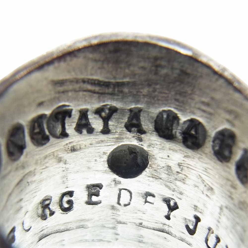 ISAMUKATAYAMA BACKLASH イサムカタヤマバックラッシュ JUN UEZONO. J474-65 Pure Silver 1000 Deer Horn Ring ジュンウエゾノ 純銀 ディアホーン リング シルバー系 約34.5号【中古】