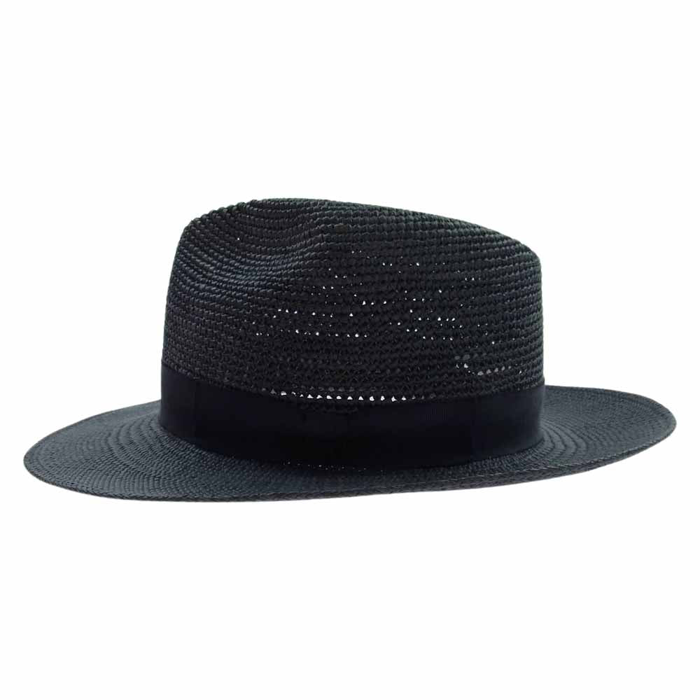 Yohji Yamamoto POUR HOMME ヨウジヤマモトプールオム 20SS HN-H02-966 Palm Leaves HAT パナマハット ダークグレー系 4【中古】