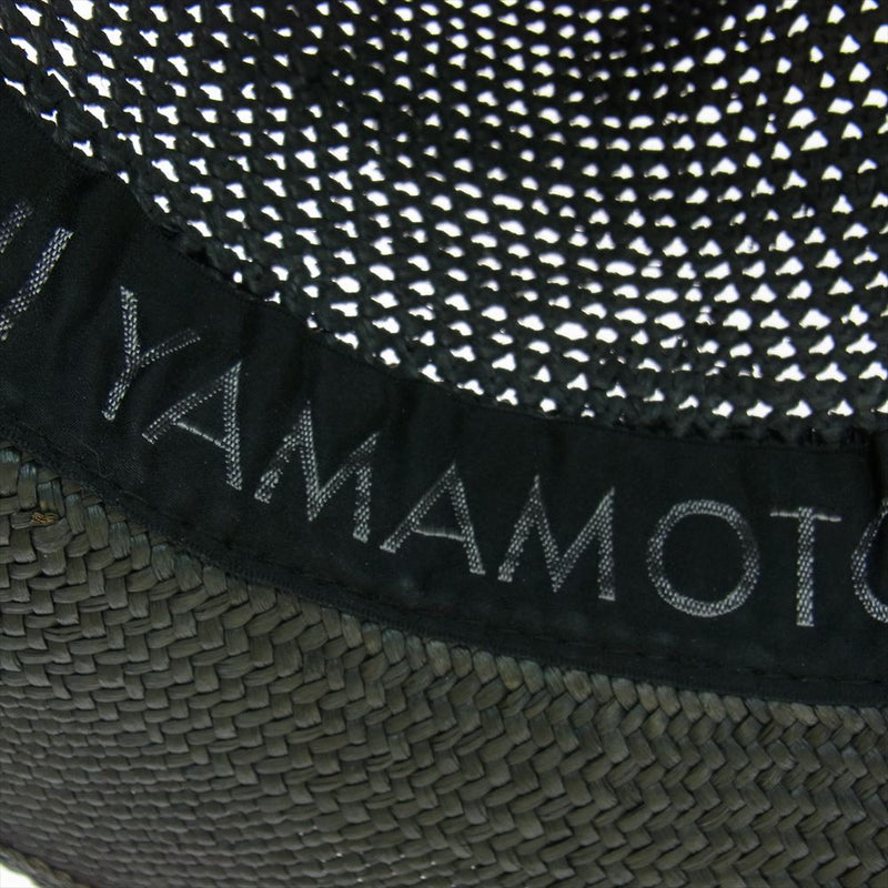 Yohji Yamamoto POUR HOMME ヨウジヤマモトプールオム 20SS HN-H02-966 Palm Leaves HAT パナマハット ダークグレー系 4【中古】