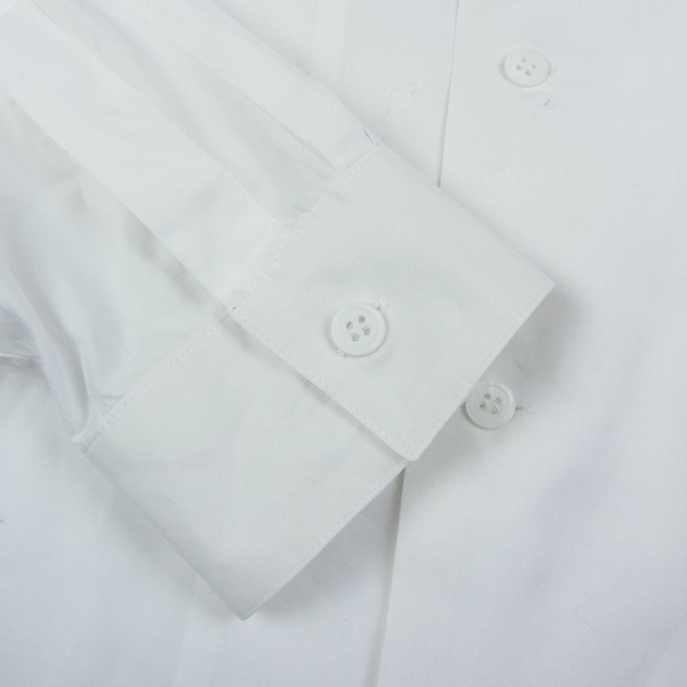 ヨウジヤマモト コスチュームドオム 21AW HX-B91-050 SUIT BROAD OPEN COLLAR SHIRT スーツ ブロード オープンカラー 長袖 シャツ ホワイト系 4【中古】