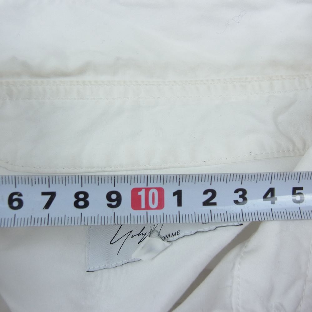 Yohji Yamamoto POUR HOMME ヨウジヤマモト プールオム 19AW 金釦 スタンドカラー 長袖シャツ ブラック HC-B44-501