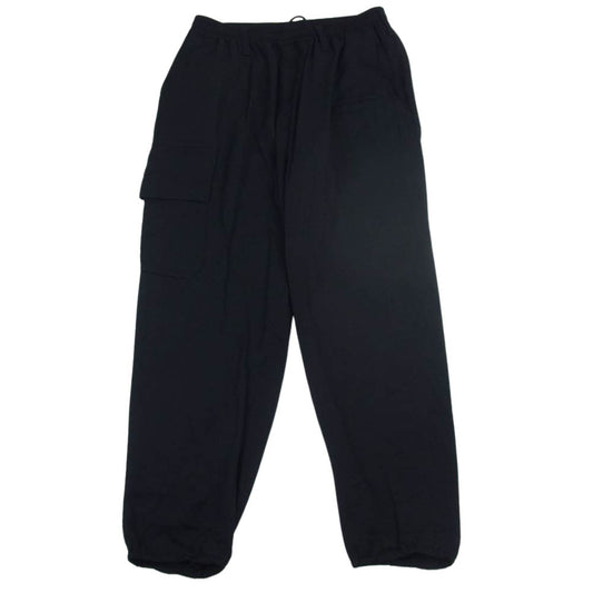 レギュレーション ヨウジヤマモト メン 22SS HG-P03-240 Drawing Pants ドローコード カーゴ パンツ ブラック系 2【中古】