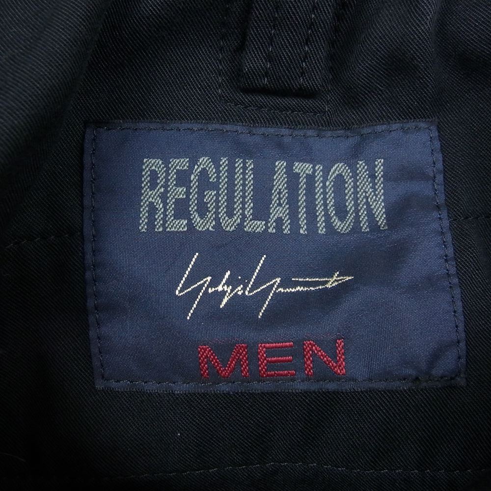 レギュレーション ヨウジヤマモト メン 22SS HG-P03-240 Drawing Pants ドローコード カーゴ パンツ ブラック系 2【中古】