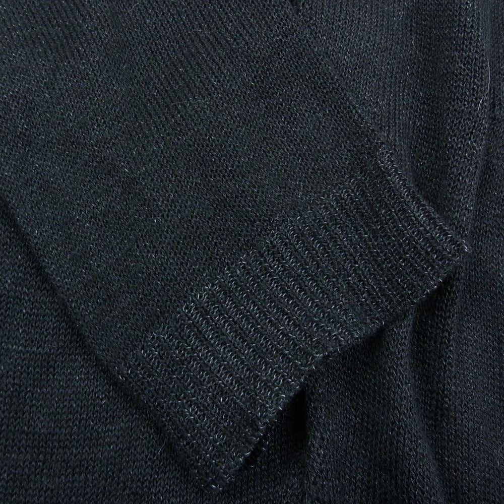 Yohji Yamamoto POUR HOMME ヨウジヤマモトプールオム 20SS HN-K78-373 7G ポリエチレンヨリイトプレーティング リバーシブル ニット ジャケット ブラック系 3【中古】