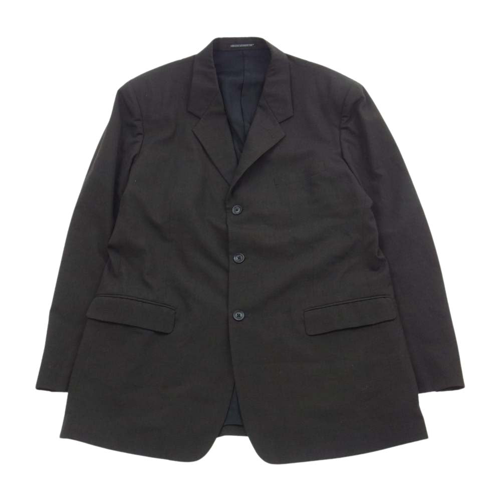 ヨウジヤマモト コスチュームドオム 21AW HX-J80-151 チェック ウール テーラードジャケット スラックスパンツ セットアップ 3B スーツ ブラウン系 ジャケット:5 パンツ:4【美品】【中古】