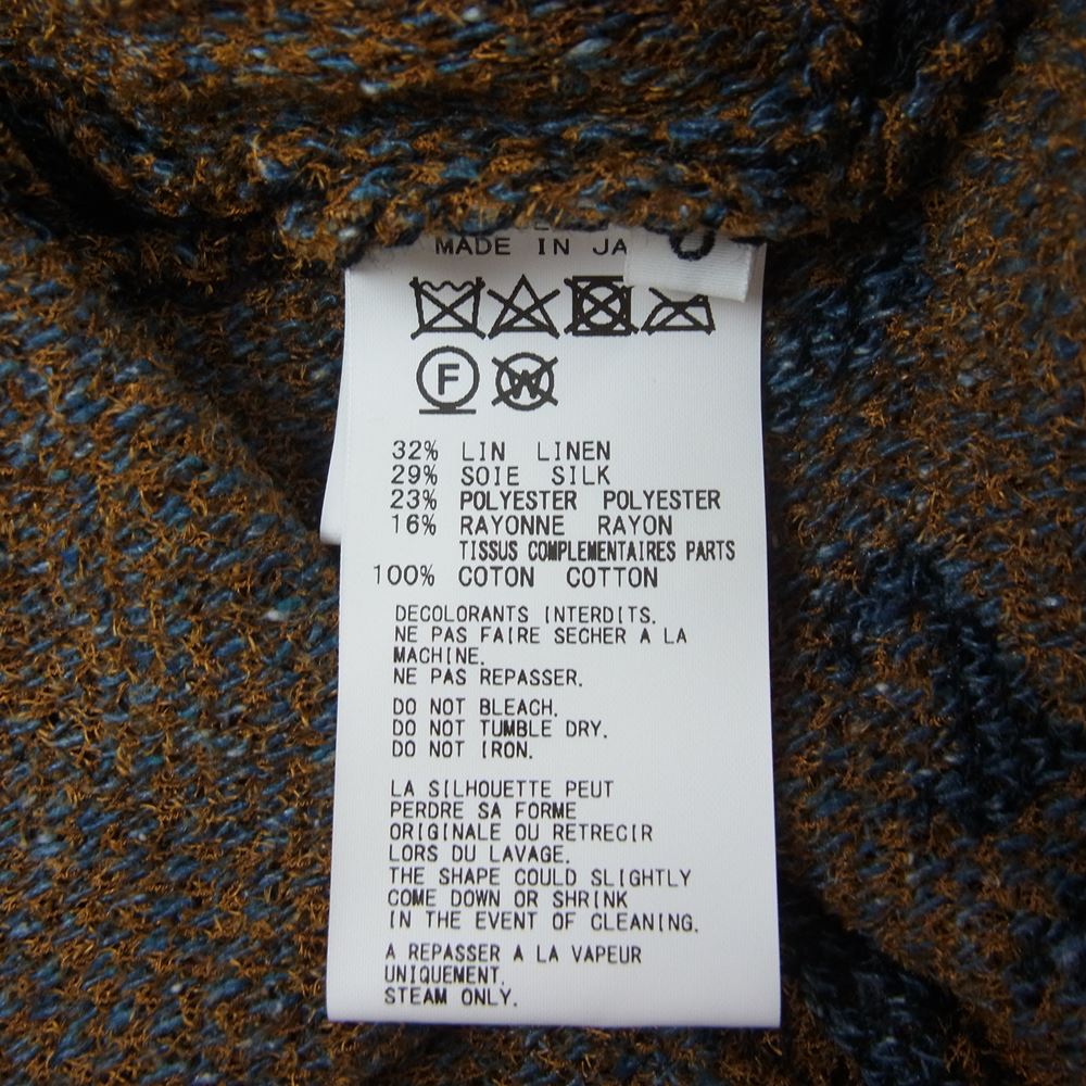 Yohji Yamamoto POUR HOMME ヨウジヤマモトプールオム 22SS HG-K13-373 故郷に錦を飾りたいメッセージ ジャガードニット ブラック系 3【中古】