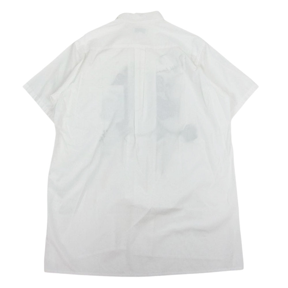 Yohji Yamamoto POUR HOMME ヨウジヤマモトプールオム 22SS HG-B40-049 フラワープリント 半袖 シャツ ホワイト系 3【美品】【中古】