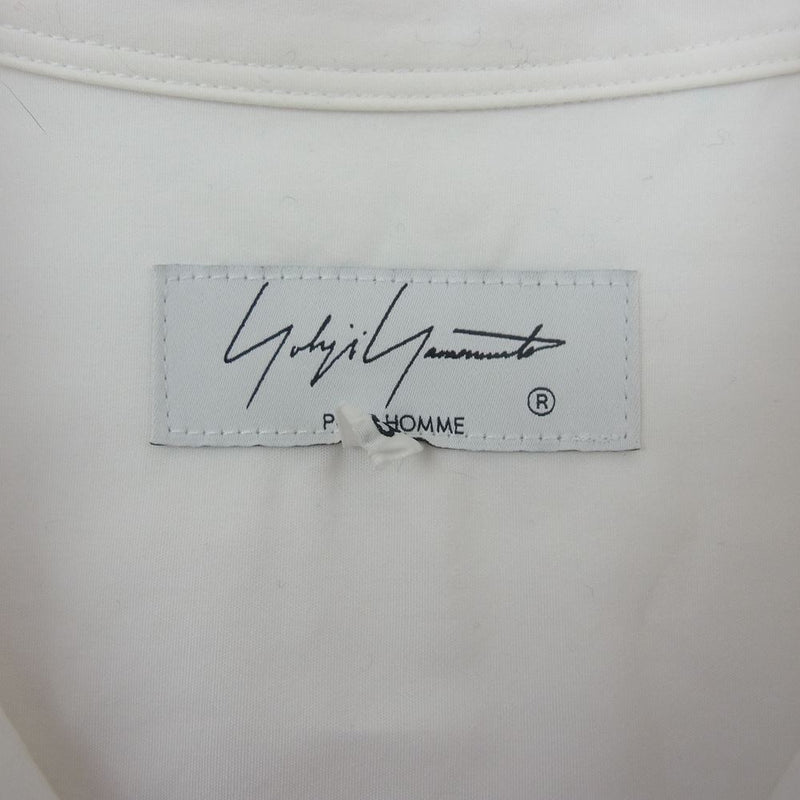 Yohji Yamamoto POUR HOMME ヨウジヤマモトプールオム 22SS HG-B40-049 フラワープリント 半袖 シャツ ホワイト系 3【美品】【中古】