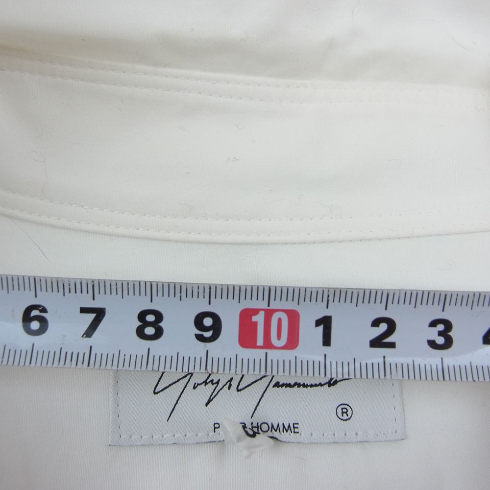 Yohji Yamamoto POUR HOMME ヨウジヤマモトプールオム 22SS HG-B40-049 フラワープリント 半袖 シャツ ホワイト系 3【美品】【中古】