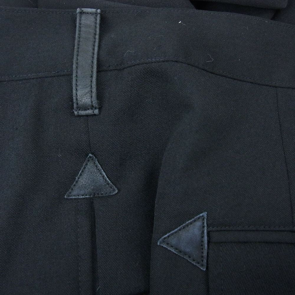 Yohji Yamamoto POUR HOMME ヨウジヤマモトプールオム 21SS HD-P71-104 09SS復刻 BORN TO KILL ウールギャバ 6ポケット パンツ ブラック系 4【中古】