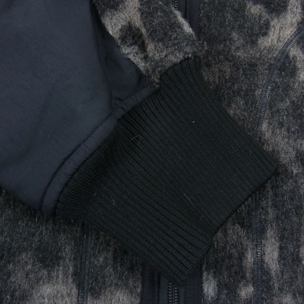 Y-3 Yohji Yamamoto ワイスリー ヨウジヤマモト HS9927 LEOPARD FLEECE JACKET MULTICOLOR レオパード フリース ジャケット チャコール系 XL【中古】