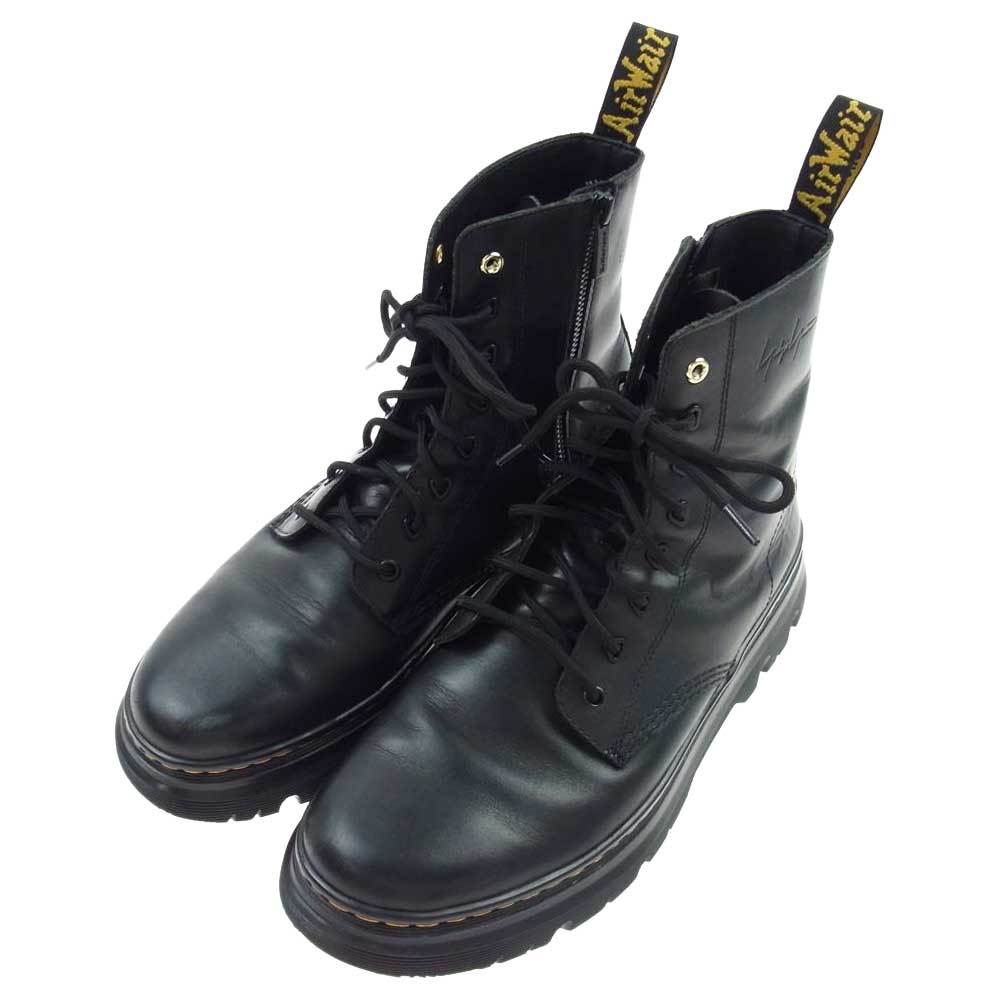 Yohji Yamamoto POUR HOMME ヨウジヤマモトプールオム Dr.MARTENS ドクターマーチン TARIK YY サイドジップ 8ホールブーツ　 ブラック系 UK10【中古】